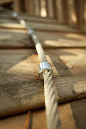 bespoke play ropes photo closeup