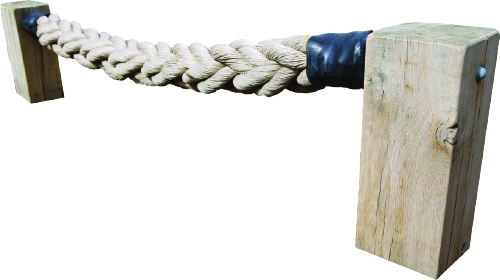 Thick balance rope