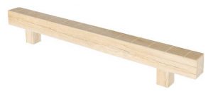 wooden outdoor balance beam