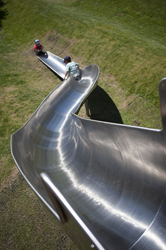 Bespoke stainless steel tube slide