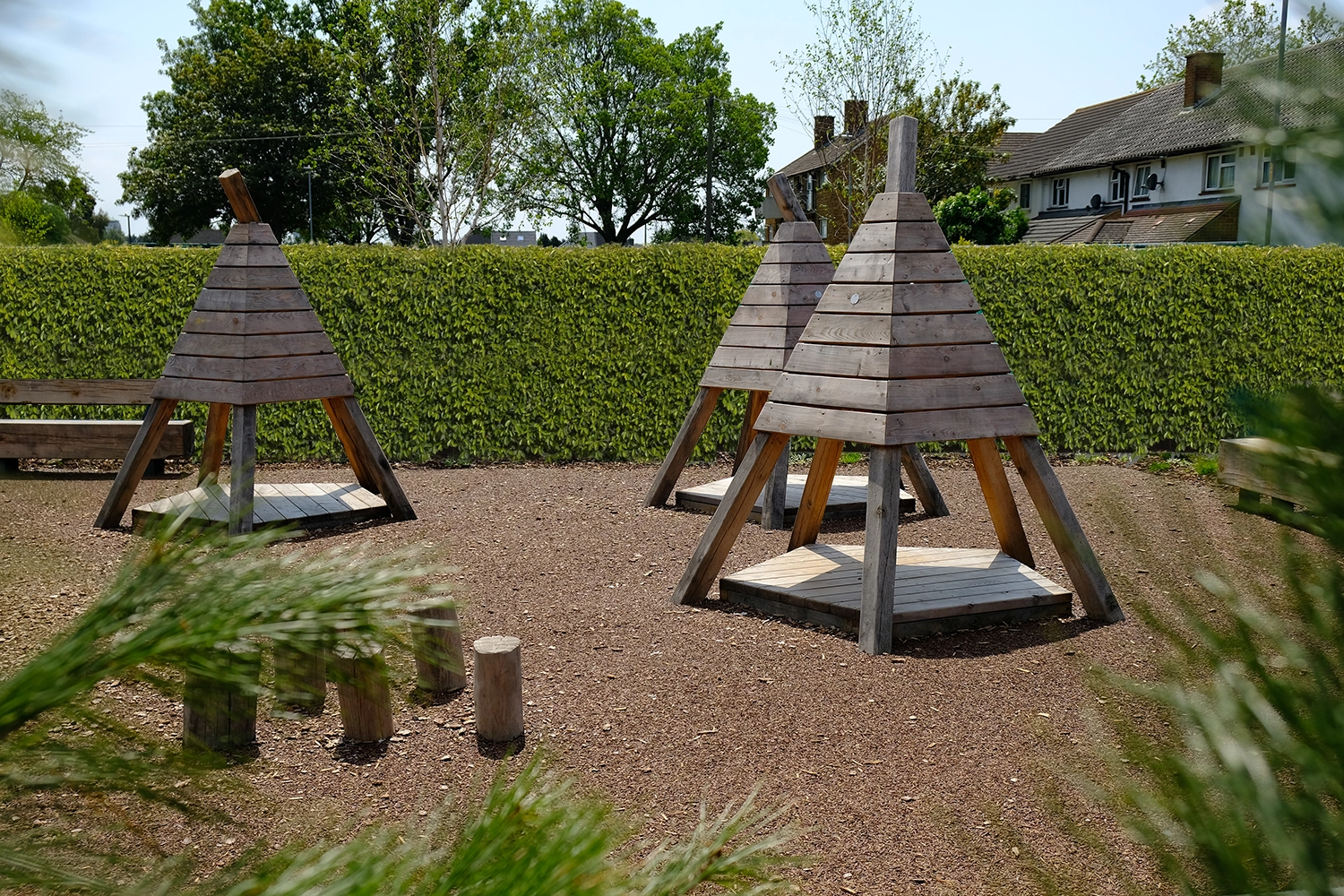 Wooden Teepee Group
