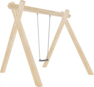 wooden single swing