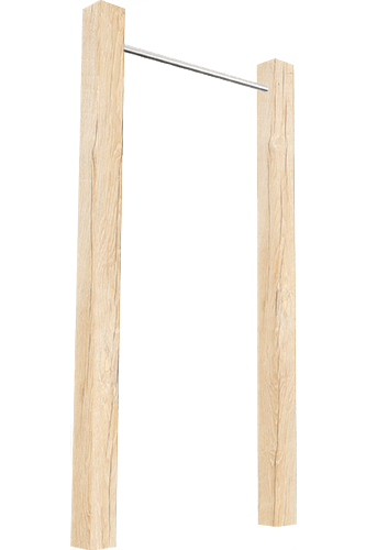 Wooden Outdoor pull-up bar