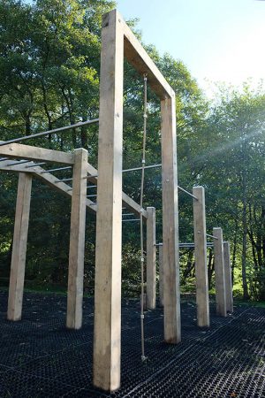 Outdoor Gym | Wooden Outdoor Gym Rig | PlayEquip