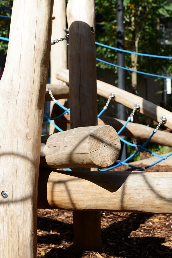 natural timber playground equipment