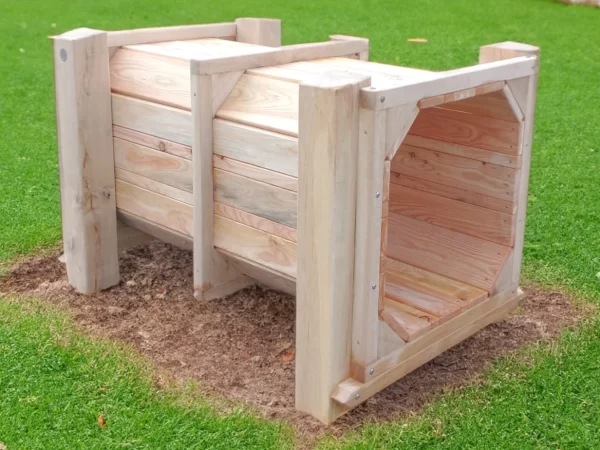 Wooden Playground Tunnel