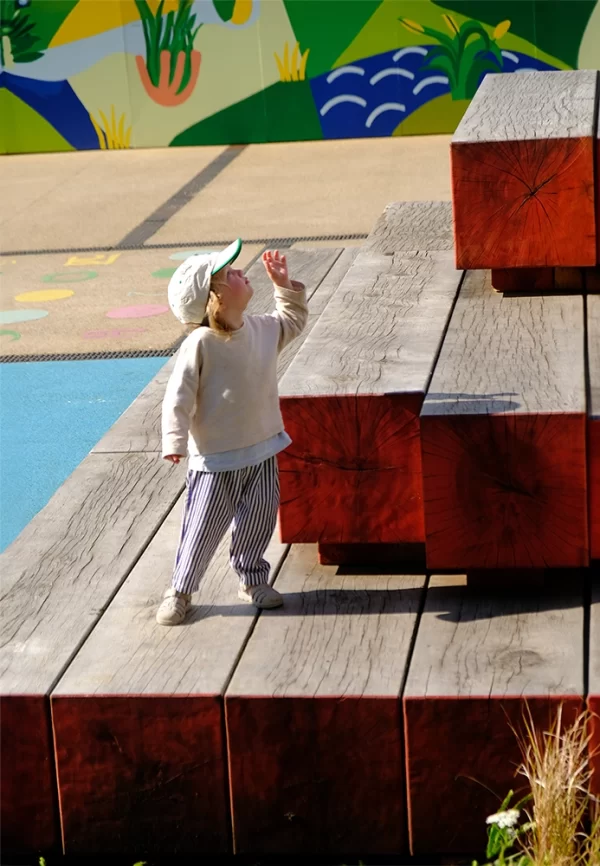 Playground timber stack