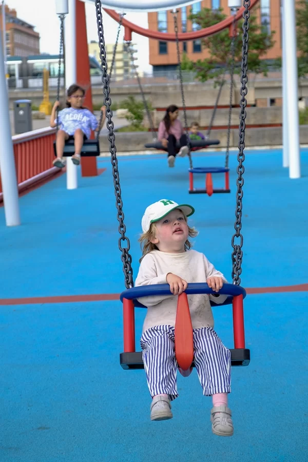 Toddler playground swing