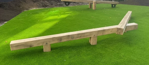 Double wooden Balance Beam