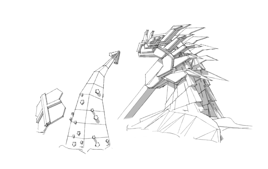 Dragon themed play structure